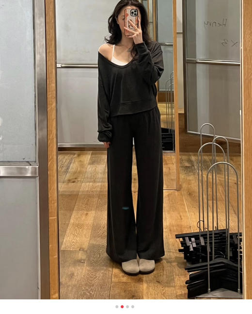 越南订单Lu家BeCalm女士中腰阔腿裤050704 商品图8