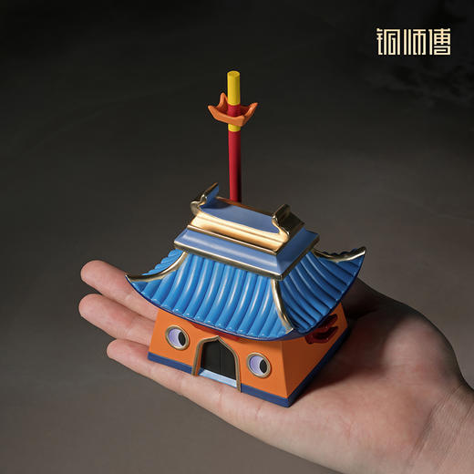 铜师傅《大闹天宫之大圣小庙》正版授权客厅国潮铜摆件 商品图4