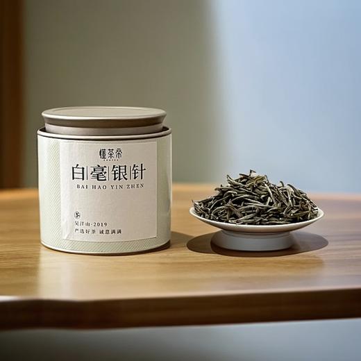 懂茶帝-福鼎白茶吴洋山2019年头采白毫银针散茶50g/罐 商品图1