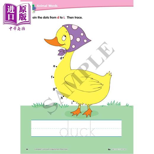 【中商原版】Canadian Curriculum Englishsmart Preschool for Kids 加拿大课程英语练习册学前班 精华版 单词字母词汇书写 商品图1