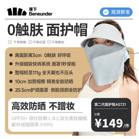 【大分子实验室】蕉下女士轻薄立体空顶面护帽AS721