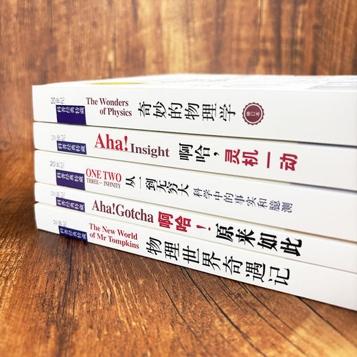 【樊登推荐】从一到无穷大+物理世界奇遇记+奇妙的物理学+啊哈，灵机一动+啊哈，原来如此（新版套装共5册）/20世纪科普经典特藏 商品图2