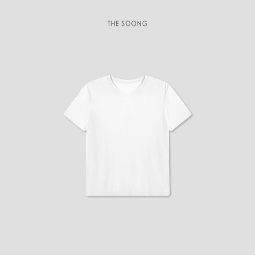 THESOONG|"冰感T"莱赛尔混纺抗皱丝滑亲肤圆领短袖T恤9064 商品图7