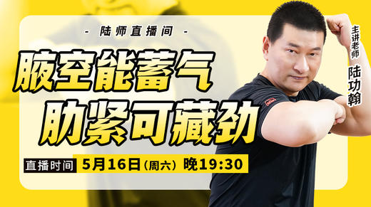【5月16日】腋空能蓄气，肋紧可藏劲 商品图0