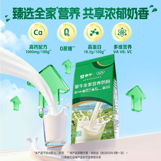 蒙牛全家营养奶粉1kg 商品图0