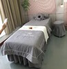 灰绣玫瑰-磨毛棉美容床罩 商品缩略图0
