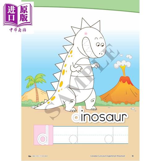 【中商原版】Canadian Curriculum Englishsmart Preschool for Kids 加拿大课程英语练习册学前班 精华版 单词字母词汇书写 商品图4