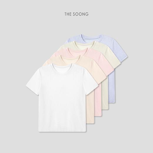 THESOONG|"冰感T"莱赛尔混纺抗皱丝滑亲肤圆领短袖T恤9064 商品图0