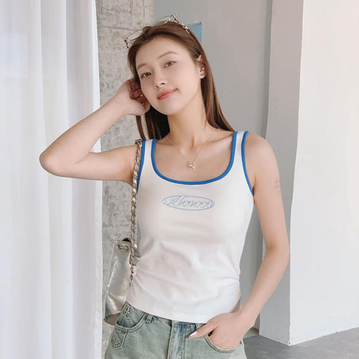 辣妹美式撞色修身显瘦吊带背心-纪念日百货门店同款171394833 商品图4