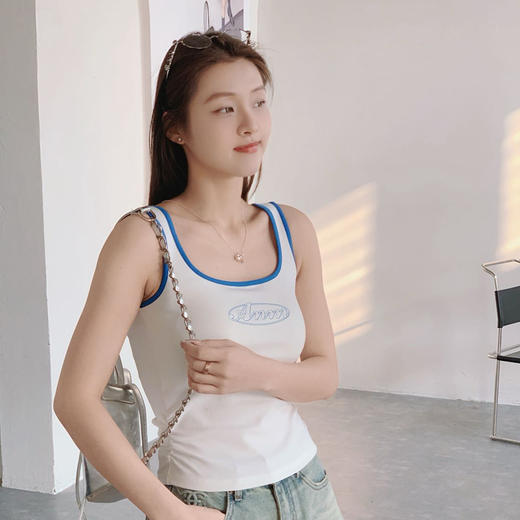 辣妹美式撞色修身显瘦吊带背心-纪念日百货门店同款171394833 商品图3