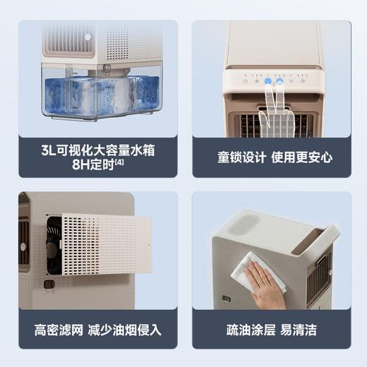 卡蛙冰雾小厨宝Pro|快速降温下厨不再像蒸桑拿！厨房/房间/客厅可用|厨房风扇 商品图4