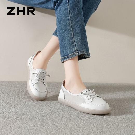 ZHR则则透气网面德训鞋平底小白鞋女鞋夏季新款轻便百搭休闲鞋子 商品图2