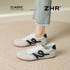 【头层猪皮】ZHR复古德训鞋女2026夏季网面透气运动小白鞋休闲鞋 商品缩略图1