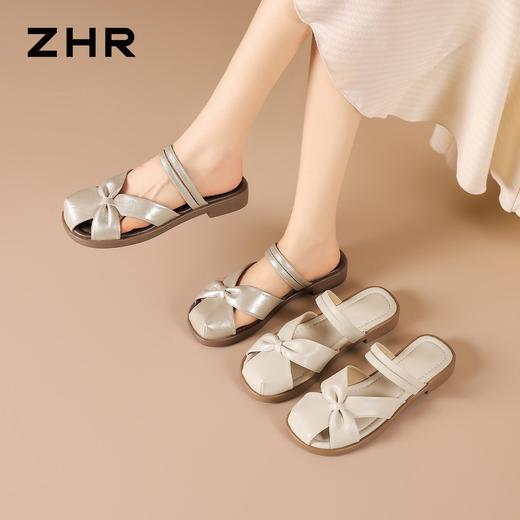 ZHR则则法式包头拖鞋外穿轻便2026夏季新款百搭凉鞋甜美女鞋通勤 商品图0