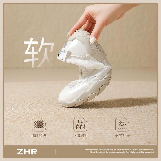ZHR软底复古运动休闲鞋女2026夏新款网面透气阿甘鞋百搭德训鞋女 商品图3