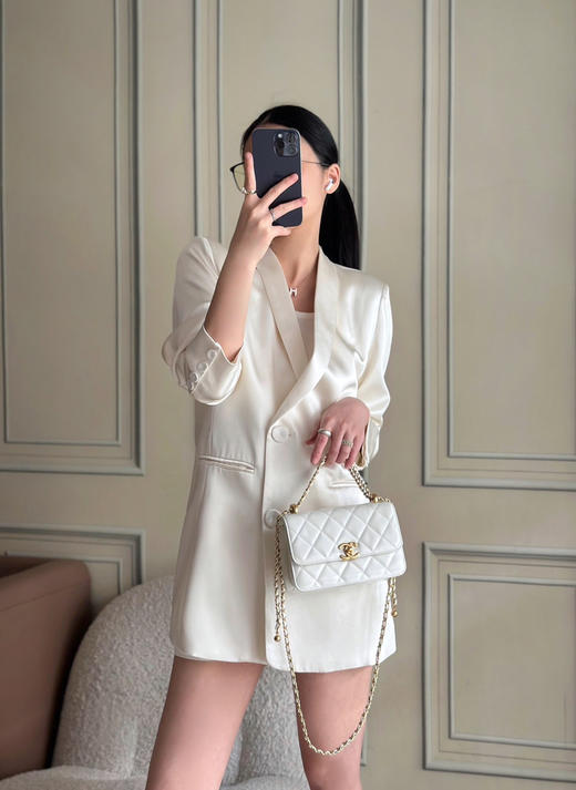 春季特惠💰980 原单香奈儿 小号 新款双金珠WOC到货AS2615 商品图8