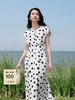 kor*同款法式优雅V领波点连衣裙 商品缩略图8