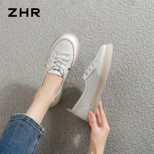 ZHR则则透气网面德训鞋平底小白鞋女鞋夏季新款轻便百搭休闲鞋子 商品图1