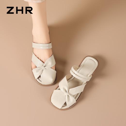 ZHR则则法式包头拖鞋外穿轻便2026夏季新款百搭凉鞋甜美女鞋通勤 商品图2