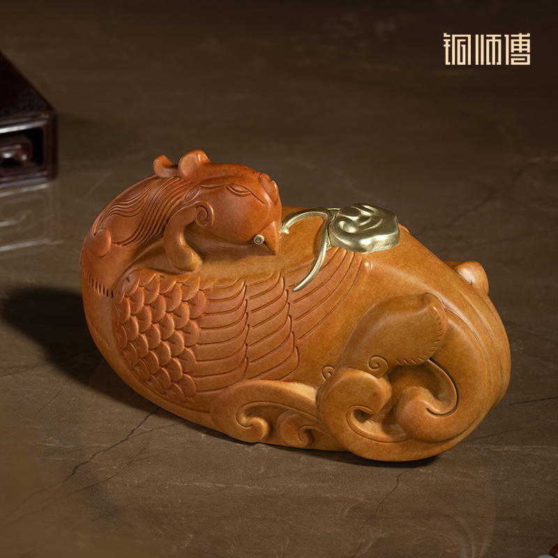 铜师傅 铜摆件《有凤来仪》家居饰品