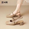 ZHR则则法式珍珠方头包头凉鞋2026夏季新款百搭女鞋单鞋通勤粗跟 商品缩略图8