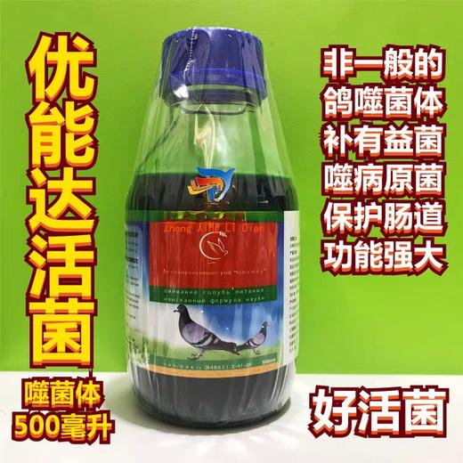 优能达活菌500毫升/预嗉囊炎噬菌体赛鸽活菌液肠道保健嘉达噬菌灵 商品图0