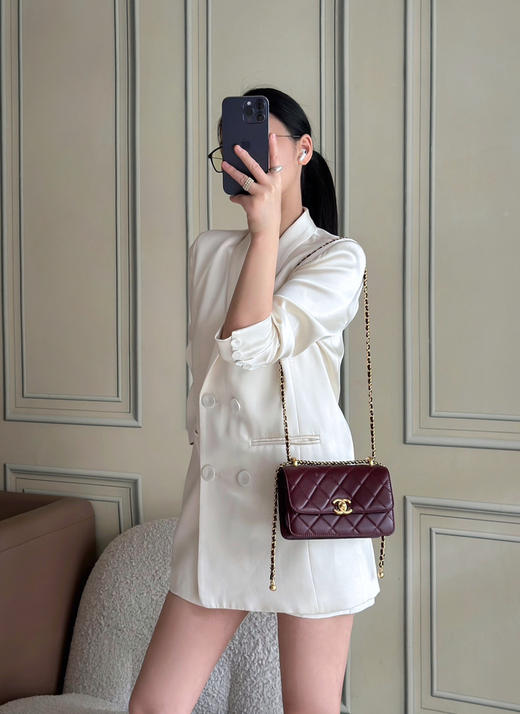 春季特惠💰980 原单香奈儿 小号 新款双金珠WOC到货AS2615 商品图8
