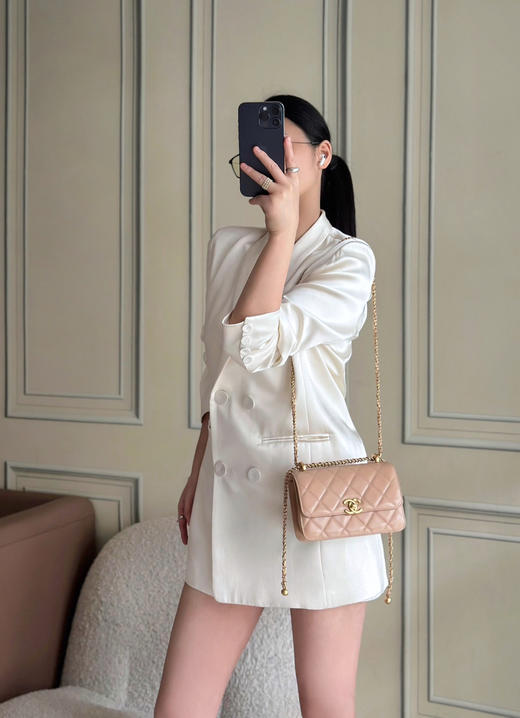 春季特惠💰980 原单香奈儿 小号 新款双金珠WOC到货AS2615 商品图8