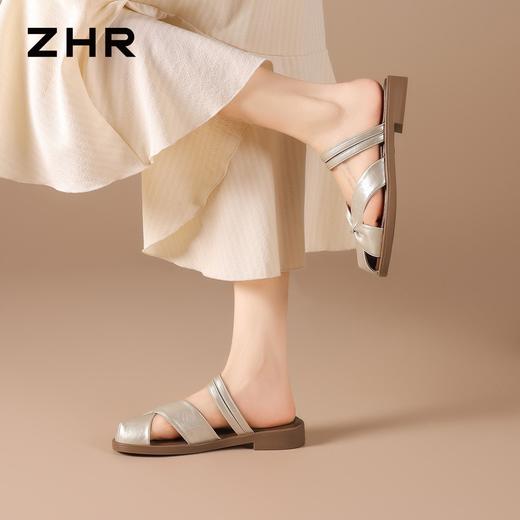 ZHR则则法式包头拖鞋外穿轻便2026夏季新款百搭凉鞋甜美女鞋通勤 商品图9