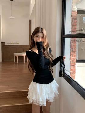 甜美蕾丝松紧腰半裙-纪念日百货门店同款170548124