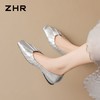 ZHR则则复古褶皱平底单鞋女鞋2026新款时尚舒适百搭尖头玛丽珍鞋 商品缩略图4