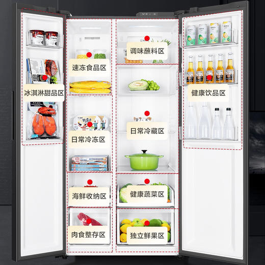 海尔（Haier）冰箱 BCD-536WGHSSEDSD 商品图1