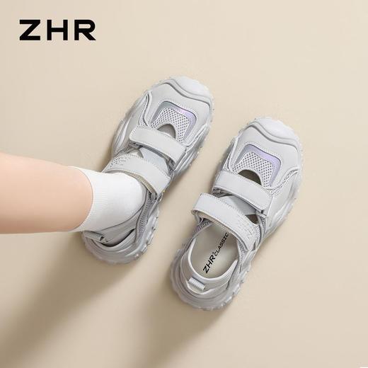 ZHR复古百搭老爹鞋女2026夏季镂空透气休闲鞋厚底户外徒步登山鞋 商品图9