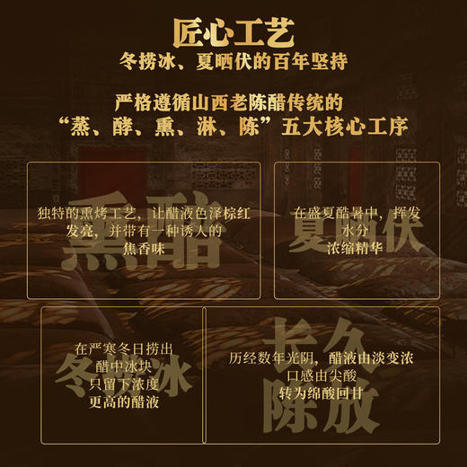 山西小坛醋160ml多年份文创陶坛装 上水井老陈醋纯粮粮食酿造调味品山西特产伴手礼 商品图2