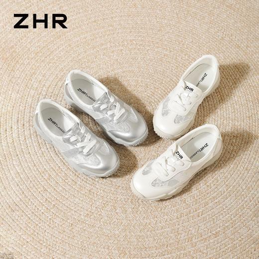 ZHR软底复古运动休闲鞋女2026夏新款网面透气阿甘鞋百搭德训鞋女 商品图8