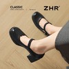 ZHR【猪皮垫】气质编织玛丽珍鞋女2026夏季新款优雅粗跟浅口单鞋 商品缩略图6