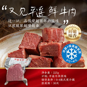 【山西特产】鲜平遥牛肉225g真空锁鲜装卤牛肉鲜切牛肉平遥特产