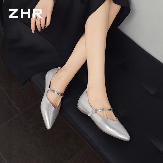 ZHR平地玛丽珍鞋女2026夏季新款休闲通勤百搭法式复古浅口单鞋女 商品图8