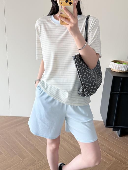  Ca*iKe*n  宅家的快乐  欧尼条纹套装 商品图6