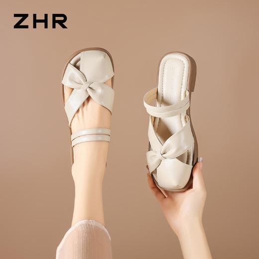 ZHR则则法式包头拖鞋外穿轻便2026夏季新款百搭凉鞋甜美女鞋通勤 商品图4