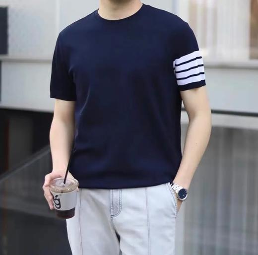 Thom Browne经典四杠短袖T恤 商品图1
