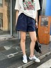 韩国单~百搭显瘦美式复古牛角包刺绣短裤 商品缩略图9
