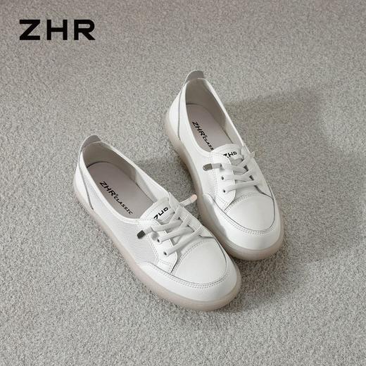 ZHR则则透气网面德训鞋平底小白鞋女鞋夏季新款轻便百搭休闲鞋子 商品图9