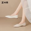 ZHR则则复古褶皱平底单鞋女鞋2026新款时尚舒适百搭尖头玛丽珍鞋 商品缩略图6