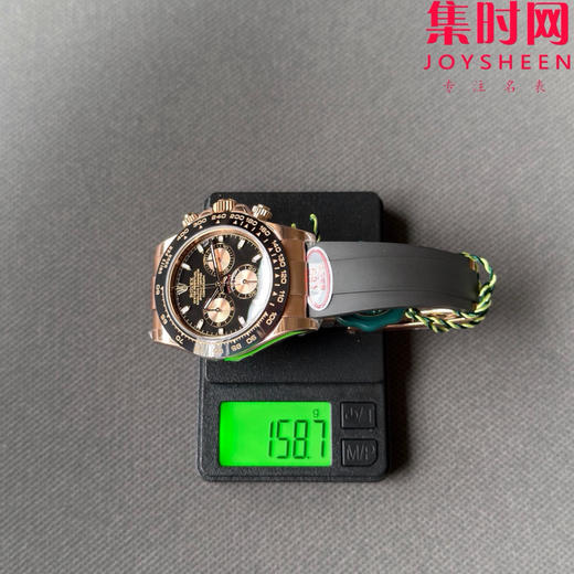 CBD配重版 劳力士宇宙计型迪通拿计时系列 全玫金黑盘金眼 胶带款 重量150克+ 迪通拿配重版 4130一体机 男士腕表 商品图8
