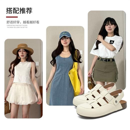 ZHR则则潮流时尚罗马凉鞋2026新款内增软底沙滩鞋ins百搭透气女鞋 商品图4
