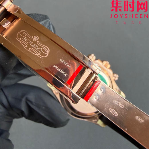 CBD配重版 劳力士宇宙计型迪通拿计时系列 全玫金 冰糖T钻 胶带款 重量150克+ 迪通拿配重版 4130一体机 男士腕表 商品图6