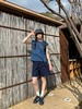 韩国单~百搭显瘦美式复古牛角包刺绣短裤 商品缩略图3