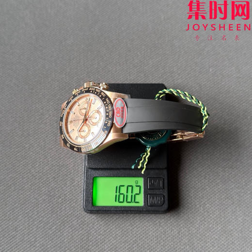 CBD配重版 劳力士宇宙计型迪通拿计时系列 全玫金 冰糖T钻 胶带款 重量150克+ 迪通拿配重版 4130一体机 男士腕表 商品图8