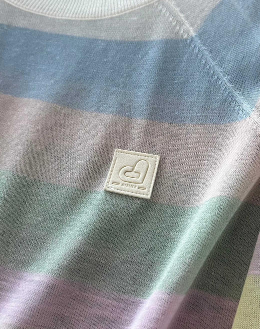 DS彩虹宽条纹防晒针织罩衫051103 商品图4